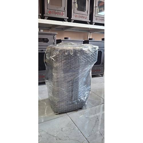Etinova Eti-B6 B�y�k �� Taraf� Caml� F�r�ns�z Odun ve pelet yakan  ��mine Tipi Soba