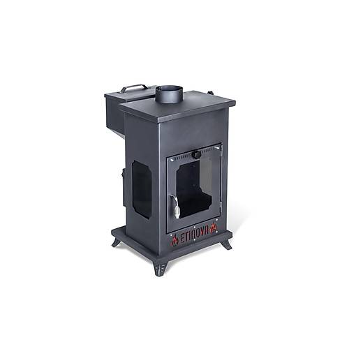 Etinova Eti-K6 Kk  Taraf Caml Frnsz Odun ve pelet yakan  mine Tipi Soba