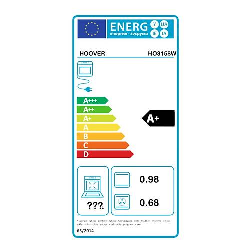 Hoover Ankastre Set  Beyaz Renk HO3158 + HVW6MW + HDG6C1GWTK / 8 Fonksiyonlu Turbolu