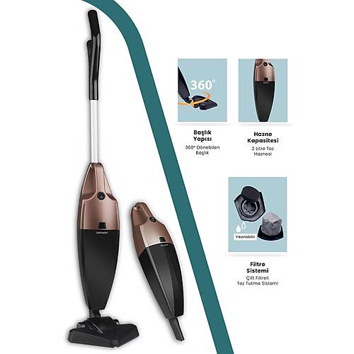 Goldmaster GM-7565G Vakum Dik Elektrikli S�p�rge - Gold renk