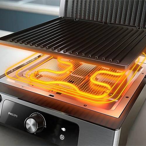Philips 5000 Serisi HD6301/90 2200 W Izgara ve Tost Makinesi Inox
