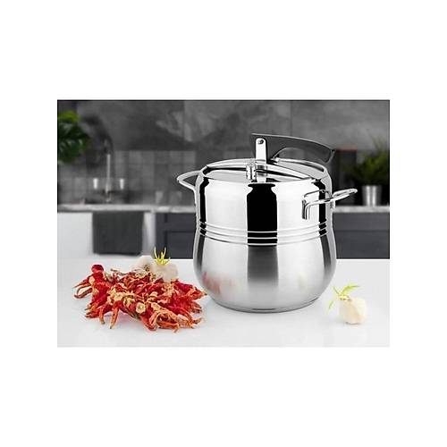 Lines Silver Kordonlu 14 Lt D�d�kl� Tencere Metal Kulp