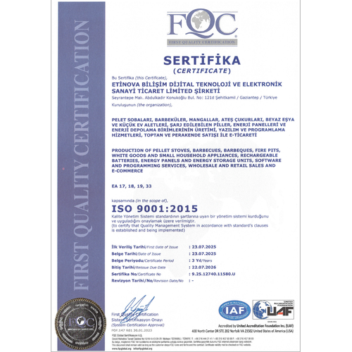 Etinova Pelet Soba M001 Mini Pelet Sobas�