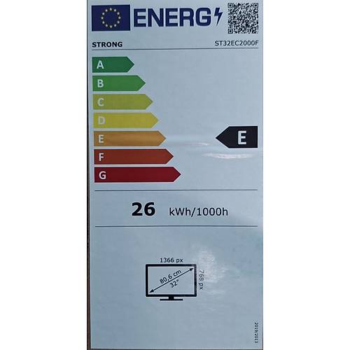 Strong ST32EC2000F  32?? 82cm Ekran HD Ready Led TV - Ultra �nce