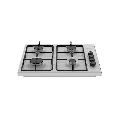 Tecna S�O 604BE 4 G�zl� Gazl� (LPG)Set �st� Ocak Beyaz