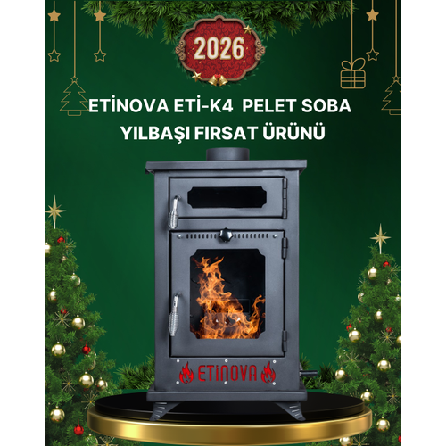 Etinova Eti-K4 K���k F�r�nl� Odun ve Pelet yakan  ��mine Tipi Soba