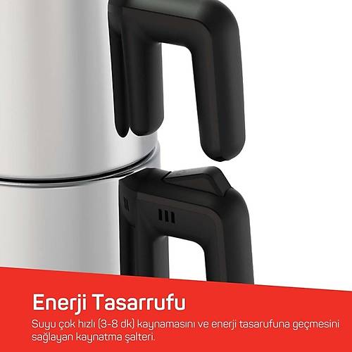 Arzum AR3158 Neosteel 1.8 L �ay Makinesi Inox