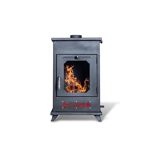 Etinova Eti-B6 Byk  Taraf Caml Frnsz Odun ve pelet yakan  mine Tipi Soba