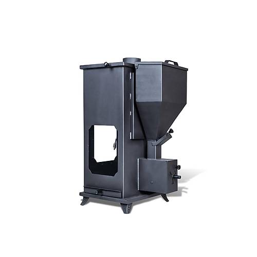 Etinova Eti-B8 B�y�k �� Taraf� Caml� F�r�nl� Odun ve Pelet yakan  ��mine Tipi Soba