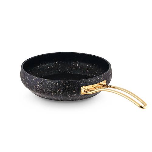 Lines Metal Gold Kulp Granit 30 Cm Gve Tava Cam Kapakl