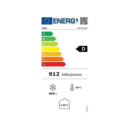 Uur UDD 500 BK Sandk Tipi Derin Dondurucu