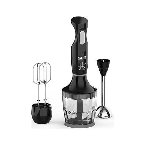 Sem SK 225 Powermix 600 W Mikser & Blender Seti ve Narenciye S�kaca�� Aparat� Siyah
