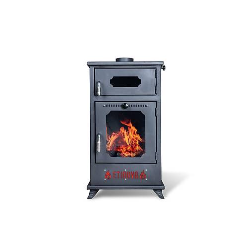 Etinova Eti-B7 B�y�k �� Taraf� Caml� F�r�nl� ��mine Tipi Pelet Soba