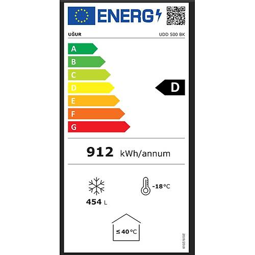 Uur Udd 500 Bk i Krom Blok Kapakl Yatay Derin Dondurucu