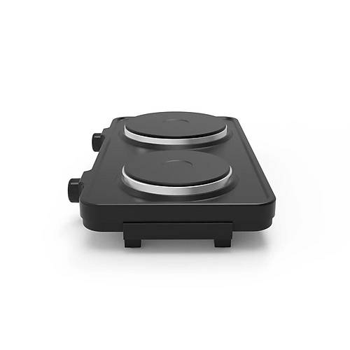King K2104 Powerheat Duo Elektrikli  D�k�m Ocak Siyah