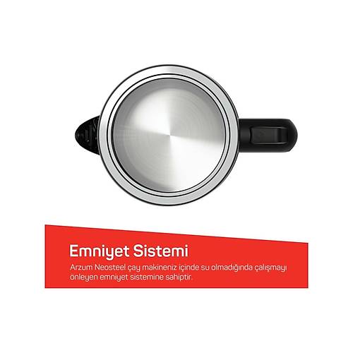 Arzum AR3158 Neosteel 1.8 L �ay Makinesi Inox