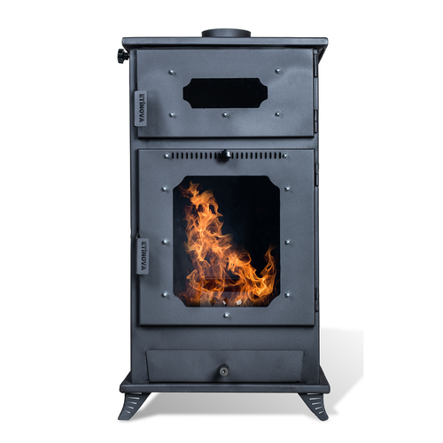 Pelet ve Odun Sobas K003 Modeli mineli - Frnl