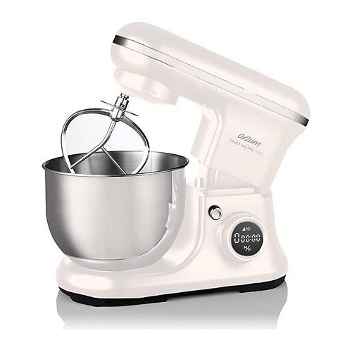 Arzum Crust Mix Pro AR1186-02 5 Lt Beyaz 1500 W Stand Mikser Dijital - Hamur Makinesi
