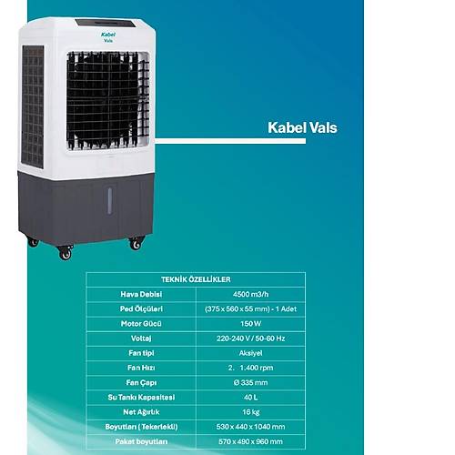 Kabel Vals Evaporatif Tanabilir Soutucu - Yeni rn Sulu Soutucu 4500 Mt Kp Hava Debisi
