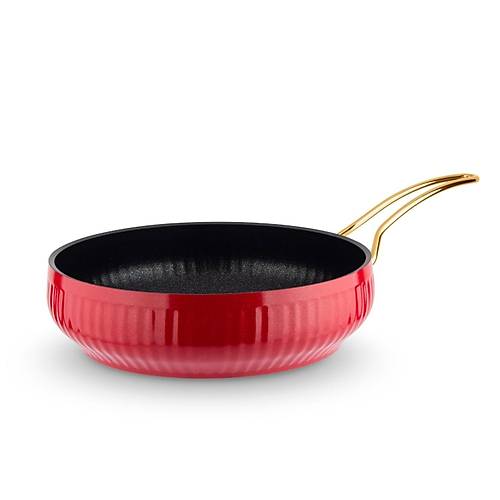 Lines Altn Metal kulp Gve Tava Krmz - 26 Cm