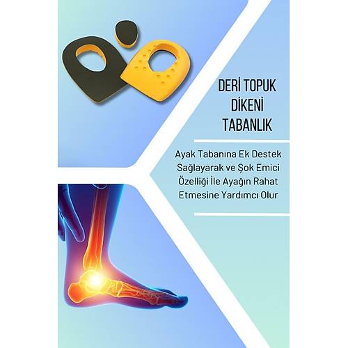 Heel Relief Deri Topuk Dikeni Tabanlık,Topuk Yumuşatıcı İç Taban,Gizli Topuk Dikeni Tabanlık,Haki