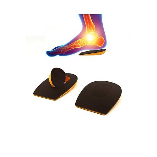 Heel Relief Deri Topuk Dikeni Tabanlık,Topuk Yumuşatıcı İç Taban,Gizli Topuk Dikeni Taban Kahverengi