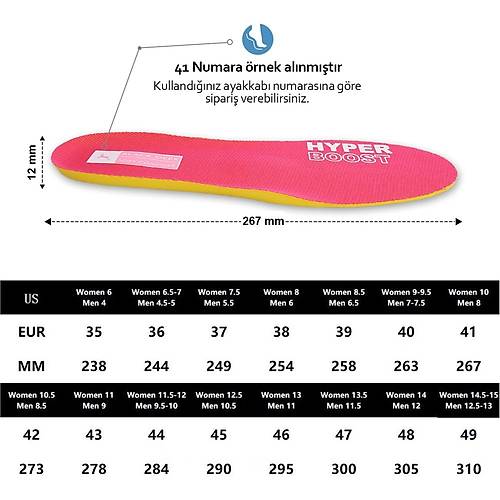 X15 Yumuak Ortopedik Tabanlk,Rahat Tabanlk,Konfor Taban,Spor Tabanl, Taban,Kadn,Pembe