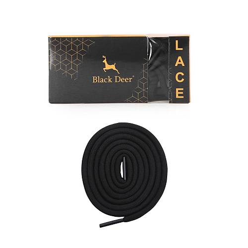 Black Deer Shoelace Siyah Spor Ayakkabı Bağcık