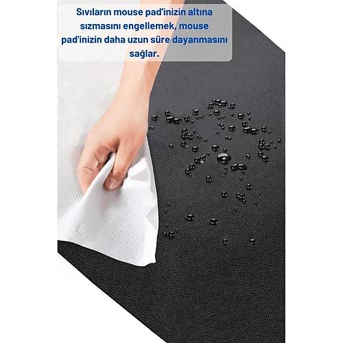 90x40 Xl Deri Mouse Pad,ofis Mouse Pad,masa Mat Smen,konforlu Mouse Pad,ift Ynl Mouse Pad,siyah