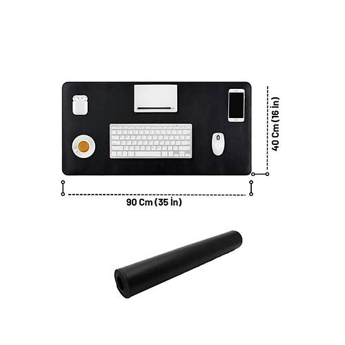 90x40 Xl Deri Mouse Pad,ofis Mouse Pad,masa Mat Smen,konforlu Mouse Pad,ift Ynl Mouse Pad,siyah