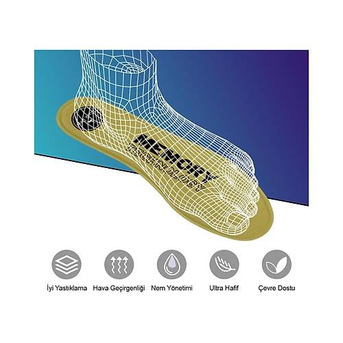 Q90 Memory Foam Spor Ayakkabı İç Tabanlık,Yumuşak Ortopedik Tabanı,Rahat Tabanlık,Erkek,Kadın,BEJ