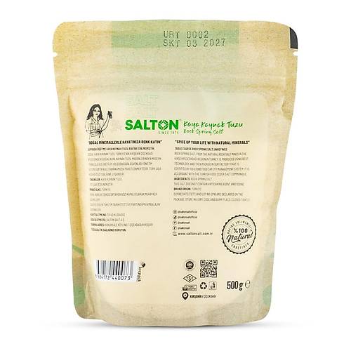 SALTON DO�AL KAYA KAYNAK TUZU DOYPACK 500 GR