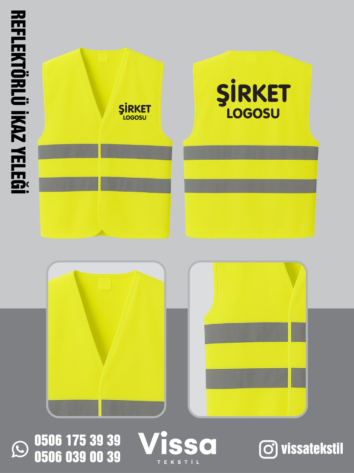 Baskılı ikaz yeleği