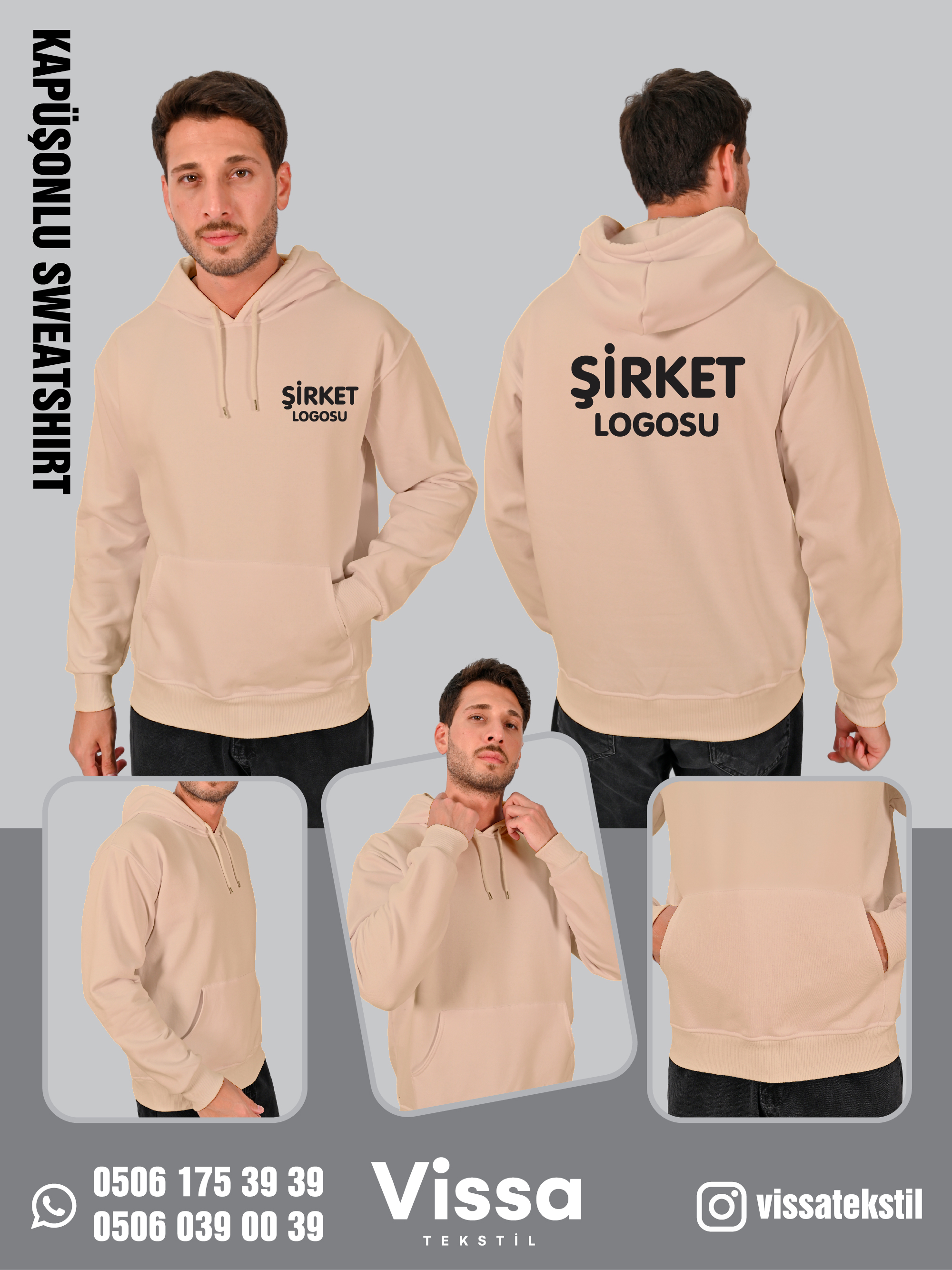 3 İPLİK KAPÜŞONLU SWEAT