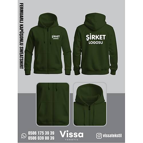 3 �PL�K �ARDONLU KAP��ONLU FERMUARLI SWEAT