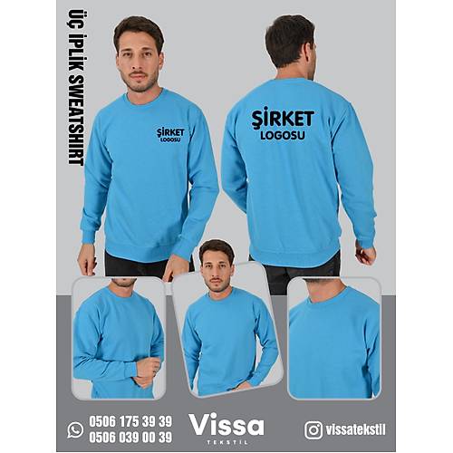 3 �PL�K �ARDONLU KAP��ONSUZ SWEAT