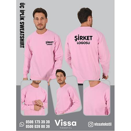 3 �PL�K �ARDONLU KAP��ONSUZ SWEAT