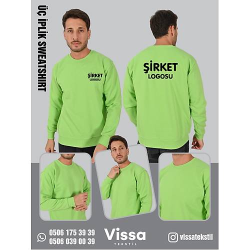 3 �PL�K �ARDONLU KAP��ONSUZ SWEAT