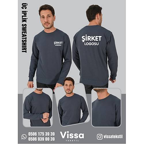 3 �PL�K �ARDONLU KAP��ONSUZ SWEAT