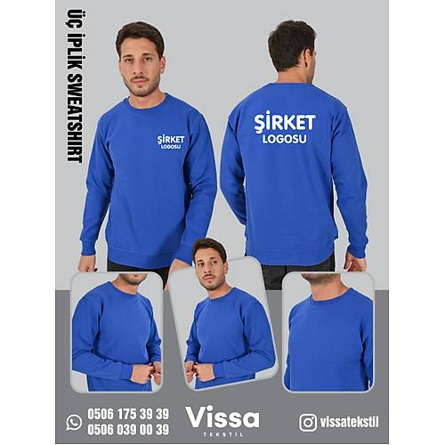 3 �PL�K �ARDONLU KAP��ONSUZ SWEAT