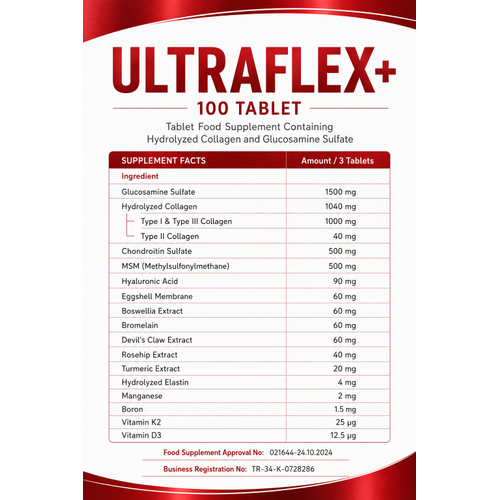 Ultraflex+ | Collagen 1�2�3�5�10 � 100 Tablet