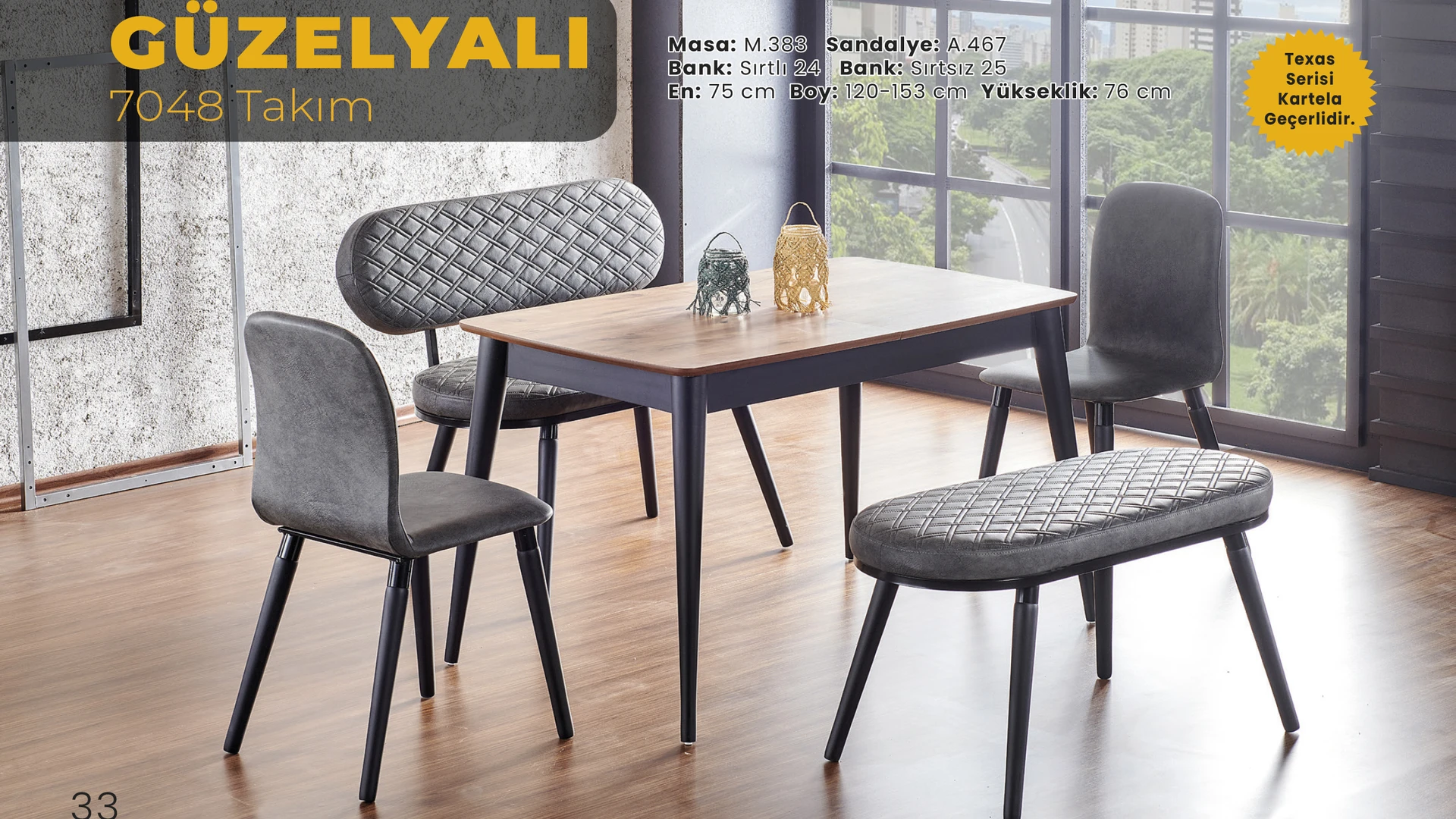 Güzelyalı Masa Sandalye Takımı