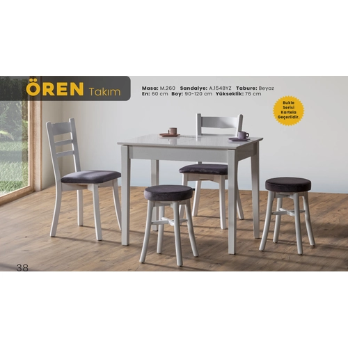 �ren Mutfak Masa Sandalye Tak�m�