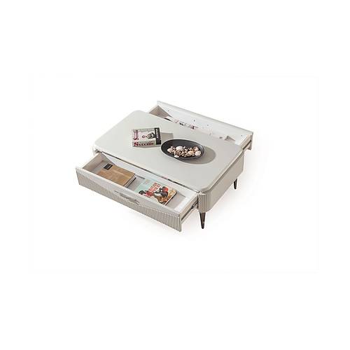 Zen Orta Sehpa Sis Gri