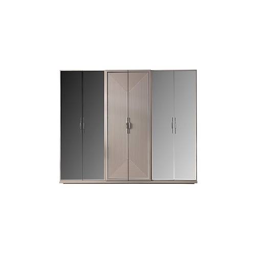 Safir Silver Wedding Set (Wardrobe with Lid)