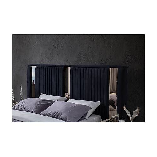 Safir Bedstead with Base Silver