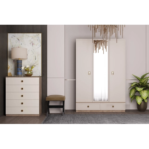 Mimoza Wardrobe - 3 Door