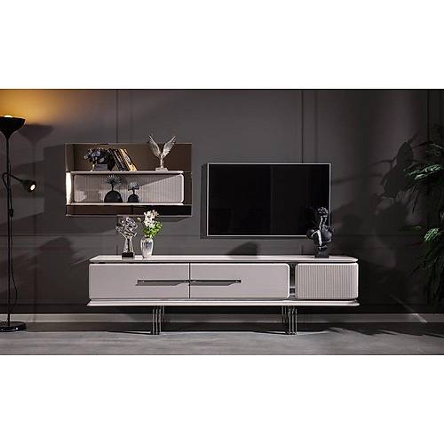 Bergama TV Unit Powder Pink