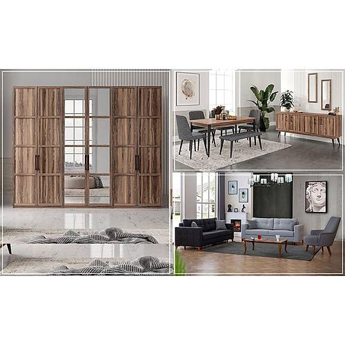 Volante Wedding Set Walnut