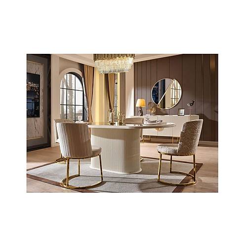 Gucci Lux Dining Room - Ecru